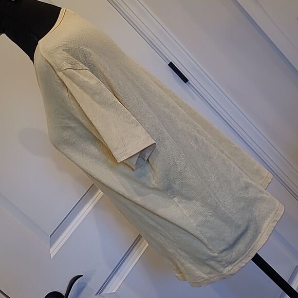 Sara Morgan sz M yellow textured fabric - Picture 3 of 8